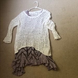 Free people trapeze mini dress, BB Dakota pullover